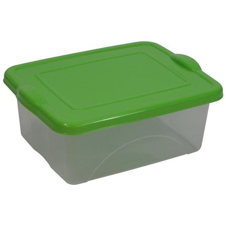 REDMON Redmon 7426GR 10 Litre & 2.5 gal Clearview Storage with Color Snap-On Lid; Green 7426GR
